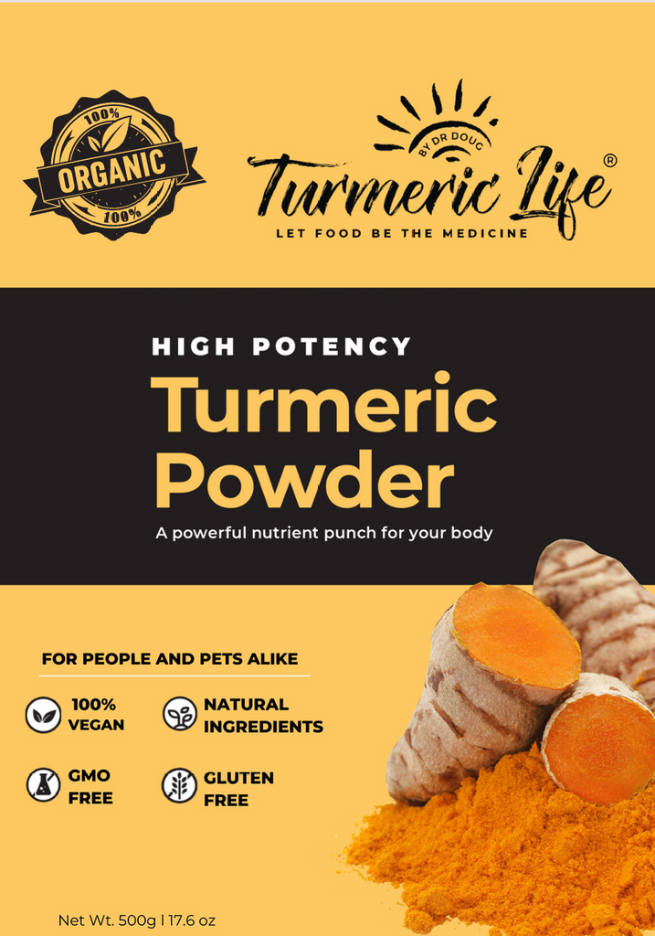 Natural Turmeric Powder for Humans and Dogs and all animals